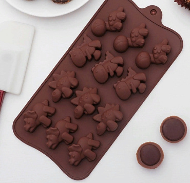 картинка Форма для конфет Дино, 12 ячеек от магазинаАрт-Я