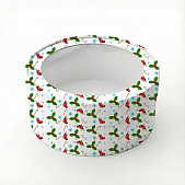 картинка Коробка под зефир,макаруны круглая с окном диам.160мм выс 70мм (Новогодняя №10)Рождественские носки от магазинаАрт-Я