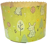 картинка Форма для кулича (124) D70 H85мм Зайки в лесу, 10шт  от магазинаАрт-Я