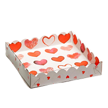 картинка Коробка15*15*3 см "С любовью" от магазинаАрт-Я