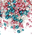 картинка Драже Блеск №795, (Белоснежный, розовый,голубой),50гр от магазинаАрт-Я