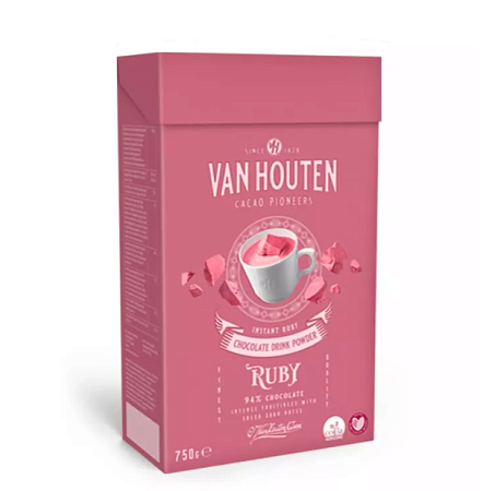 картинка Смесь для горячего шоколада Van Houten VH Ruby Chocolate Drink 0,75 кг от магазинаАрт-Я