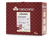картинка Шоколад белый Chocovic Sebastian 34,6% 5кг  от магазинаАрт-Я