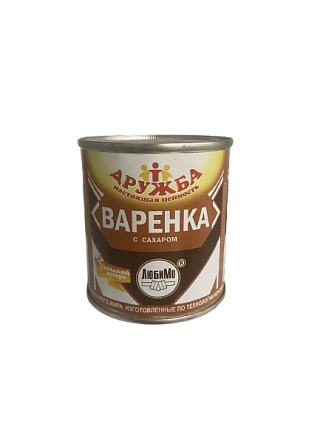 картинка Молоко сгущ. Вареное с сахаром ТМ Дружба 8,5% ж/б, 380гр  от магазинаАрт-Я