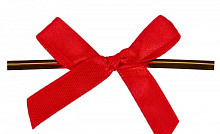 картинка Твист-лента с бантиком (красный, 8 см) 50 шт от магазинаАрт-Я