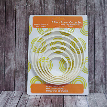 картинка Вырубки для печенья "Круг гладкий", 6 шт. 45-125 мм от магазинаАрт-Я