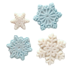 картинка Набор "Снежинки" 3-5см шоколадная глазурь. от магазинаАрт-Я