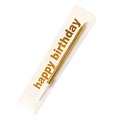 картинка Свеча для бенто торта золото, 13,5см от магазинаАрт-Я