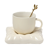 картинка Чайная пара для торта «Зефирка»,  цвет бежевый от магазинаАрт-Я