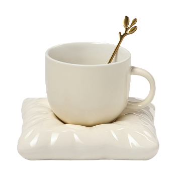 картинка Чайная пара для торта «Зефирка»,  цвет бежевый от магазинаАрт-Я