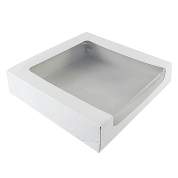 картинка Коробка 18*18*6см с панорамным окном от магазинаАрт-Я