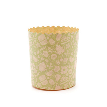 картинка Форма для кулича (113) Кексики зеленые 70*85 ,10 шт от магазинаАрт-Я