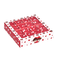 картинка Коробка №287 для 16 конфет, Love 17*17*4 см от магазинаАрт-Я