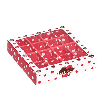 картинка Коробка №287 для 16 конфет, Love 17*17*4 см от магазинаАрт-Я
