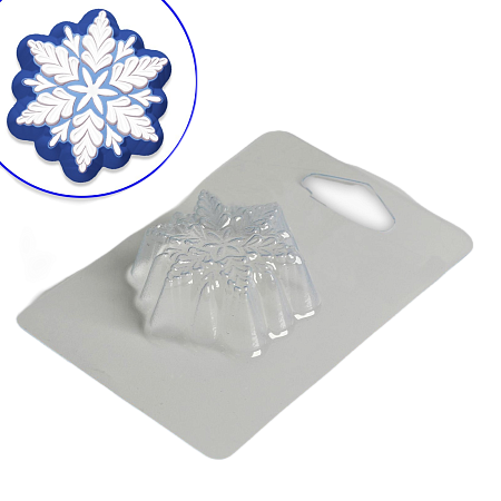 картинка Пластиковая форма для мыла "Снежинка" от магазинаАрт-Я