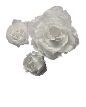 картинка Набор цветов из вафельной бумаги ПИОНЫ белые  от магазинаАрт-Я