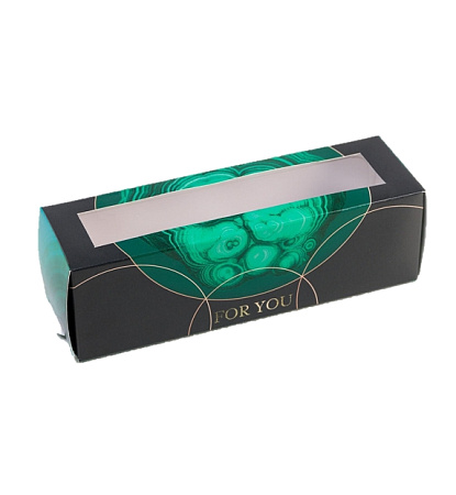 картинка Коробка для макарун Драгоценные камни, 5.5*18*5.5 см от магазинаАрт-Я