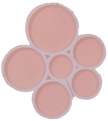 картинка Форма для леденцов Кругляши, 6 ячеек, 17*15,5*0,7 см от магазинаАрт-Я