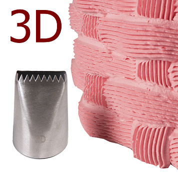 картинка Насадка кондитерская № 3D, Китай от магазинаАрт-Я