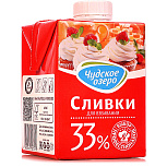 картинка Сливки 33% Чудское озеро 500мл ультрапастеризованные от магазинаАрт-Я