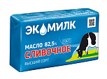 картинка Масло "Сливочное" 82,5% 330г. фольга, ЭКОМИЛК от магазинаАрт-Я