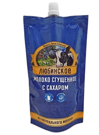 картинка Молоко сгущ. с сахаром 1% ТМ "Любинское" 270гр. от магазинаАрт-Я