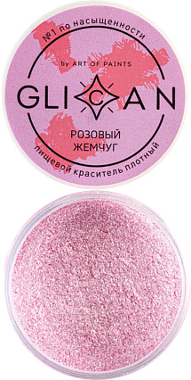 картинка Блеск для декора Розовый жемчуг GLICAN, 10гр от магазинаАрт-Я