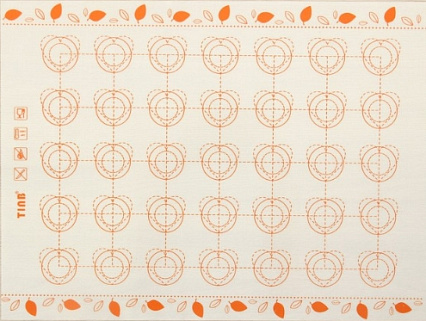 картинка Коврик для макарун "Листики" 40*32см от магазинаАрт-Я