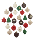 картинка Набор фигурок из ШГ"Ёлочные игрушки мини" 24 шт, 2-2,5 см от магазинаАрт-Я