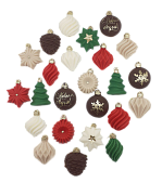 картинка Набор фигурок из ШГ"Ёлочные игрушки мини" 24 шт, 2-2,5 см от магазинаАрт-Я