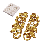 картинка Силиконовый молд "Вензель с виноградом" 7*7 см от магазинаАрт-Я