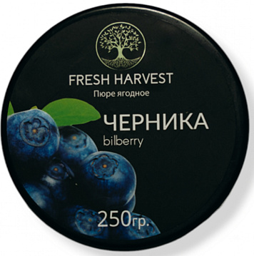 картинка Пюре замороженное Черника "Fresh Harvest" 0,25кг от магазинаАрт-Я