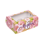 картинка Коробка №338 для 6 капкейков «С 8 марта» от магазинаАрт-Я