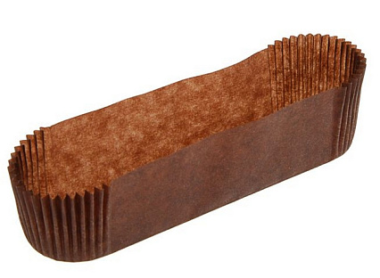 картинка Тарталетка для эклеров 110*28*26мм КОРИЧНЕВАЯ 1000шт от магазинаАрт-Я
