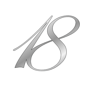 картинка Топпер цифра "18", 9,5*8см, серебро от магазинаАрт-Я