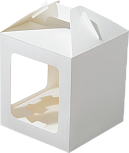 картинка Коробка с ручками 180*180*220 мм ForGenika JUMPL II Window White от магазинаАрт-Я