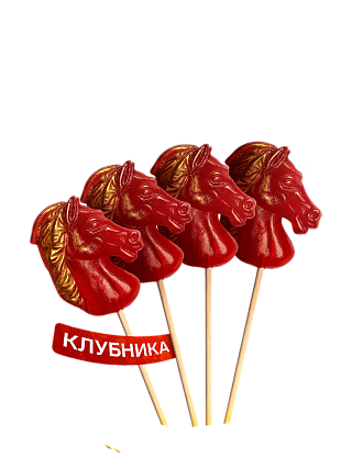 картинка Леденец новогодний в форме «Лошади», 30 г от магазинаАрт-Я