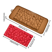 картинка Форма силиконовая для шоколада «Плитка Малина» от магазинаАрт-Я