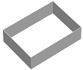 картинка Форма для выпечки прямоугольник 20*30/H6см от магазинаАрт-Я