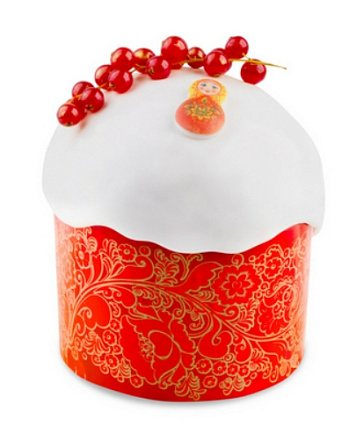 картинка Форма для кулича(92) d70*h85мм КРАСНАЯ ПАСХА, 10шт от магазинаАрт-Я