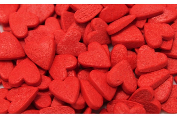 картинка Посыпка сердечки красные Большие, 750гр от магазинаАрт-Я