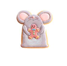 картинка Форма и трафарет "Мышка с пряничным человечком" от магазинаАрт-Я