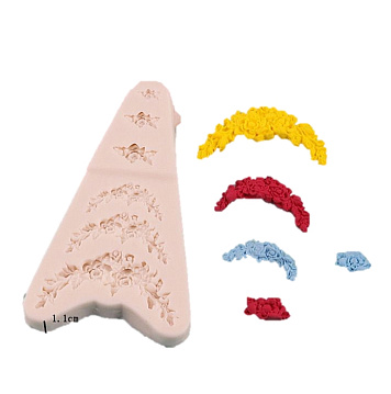 картинка Молд цветочный арнамент, 13,8*7,3см от магазинаАрт-Я