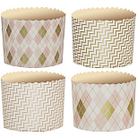 картинка Форма для кулича(35) d110*h85мм Ромбики, 10шт от магазинаАрт-Я