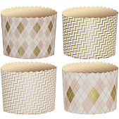 картинка Форма для кулича(35) d110*h85мм Ромбики, 10шт от магазинаАрт-Я